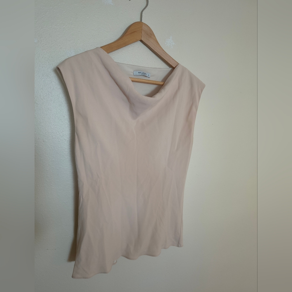 MM Lafleur The Rowling Top - Soft Wave Cowl Neck Sleeveless Top Size Small